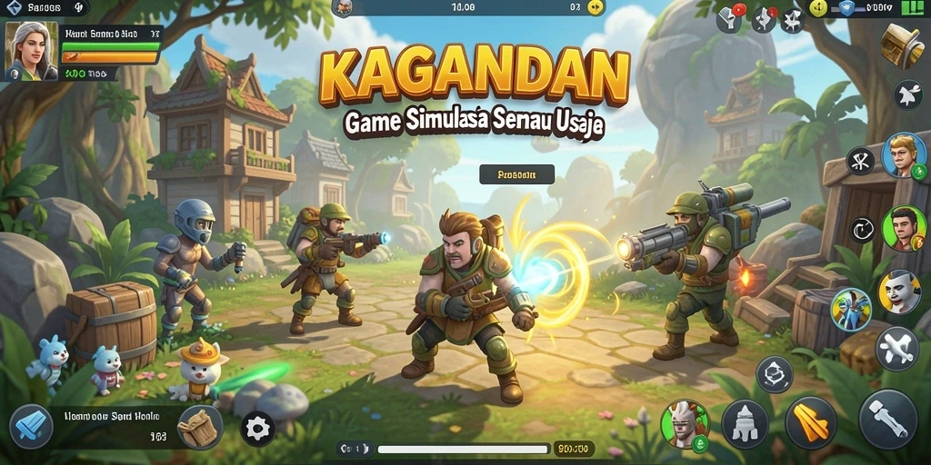Tampilan menarik dan gameplay interaktif KAGANDAN.