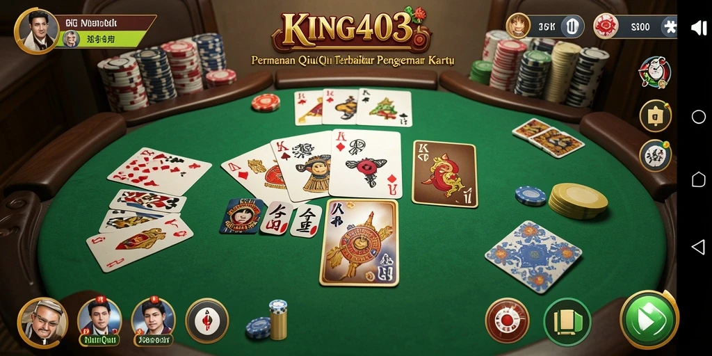 Gameplay seru QiuQiu di KING403 dengan tampilan menarik.