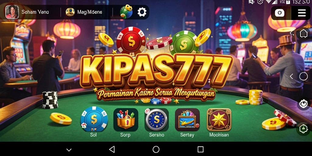 Tampilan gameplay seru di KIPAS777, nikmati Kasino langsung dari ponsel Anda.
