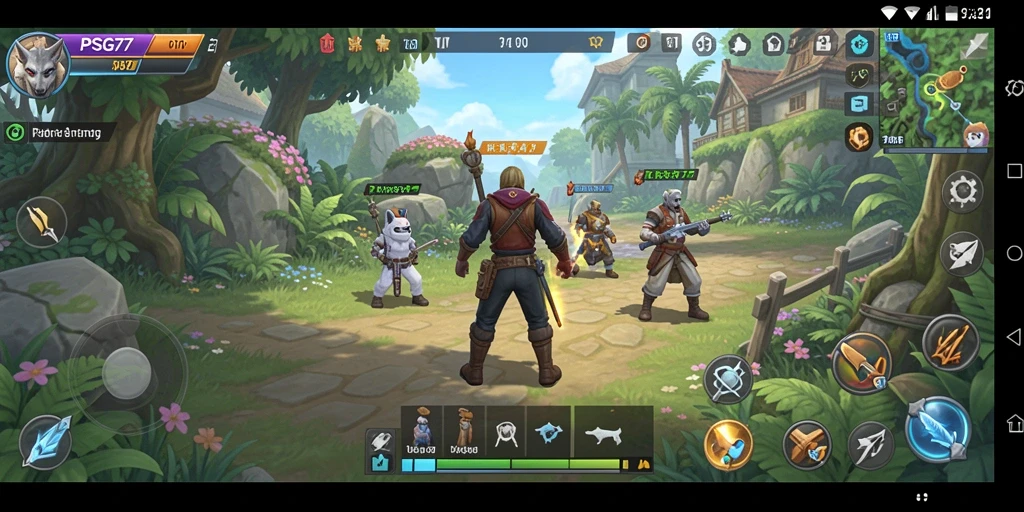 Tampilan gameplay menarik dari petualangan seru dalam PSG77.