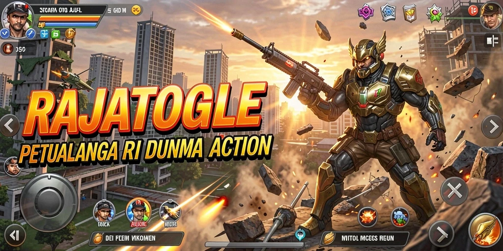 Tampilan gameplay RAJATOGEL dengan pertarungan yang mendebarkan.