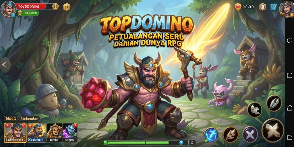 Tampilan gameplay menarik dari <strong>TOPDOMINO</strong> dalam dunia RPG yang penuh petualangan.